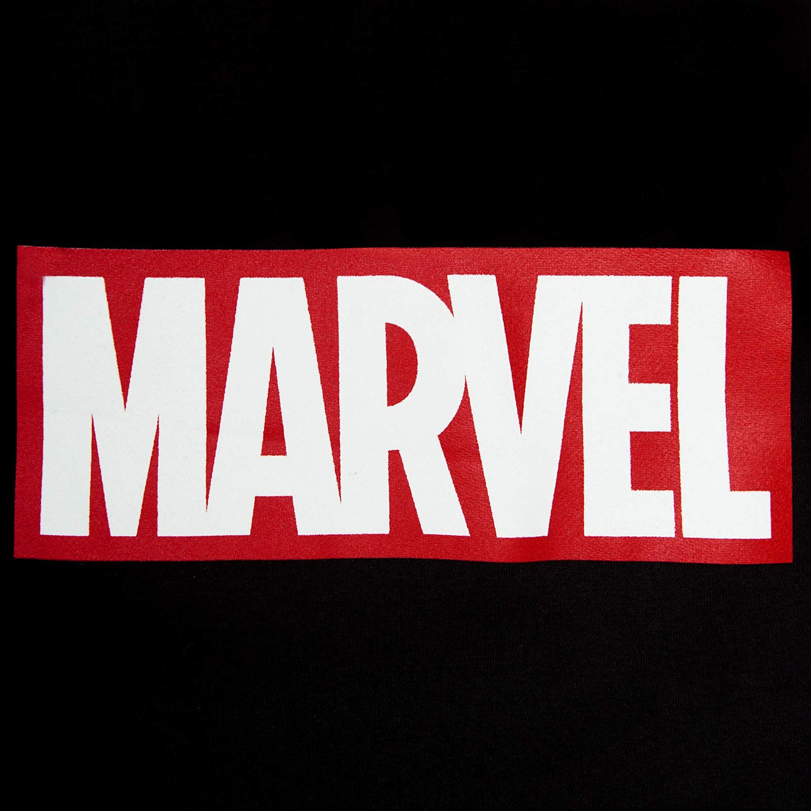 MARVEL Bluza z kapturem Logo Elbenwald Czarna - M, Czarny, M