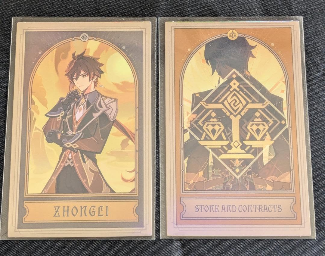 ホヨランド HoYoland 原神 韓国 限定 七星召喚カード 鍾離 色紙セット 原神 鍾離 岩と契約 七聖召喚 カード 韓国 ホヨランド Hoyoland