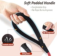 Vista 2 de Lynxking - Correa de control para perros - Correa larga de adiestramiento para perros - Línea de seguimiento con asa cómoda - Cuerda para cachorros