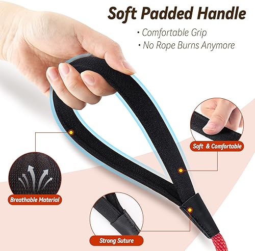 Miniatura 2 de Lynxking - Correa de control para perros - Correa larga de adiestramiento para perros - Línea de seguimiento con asa cómoda - Cuerda para cachorros