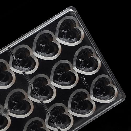 Vista 56 de Grainrain Moldes de chocolate de plástico Moldes de caramelo de flores Moldes de policarbonato de plástico Moldes de chocolate transparente duro DIY