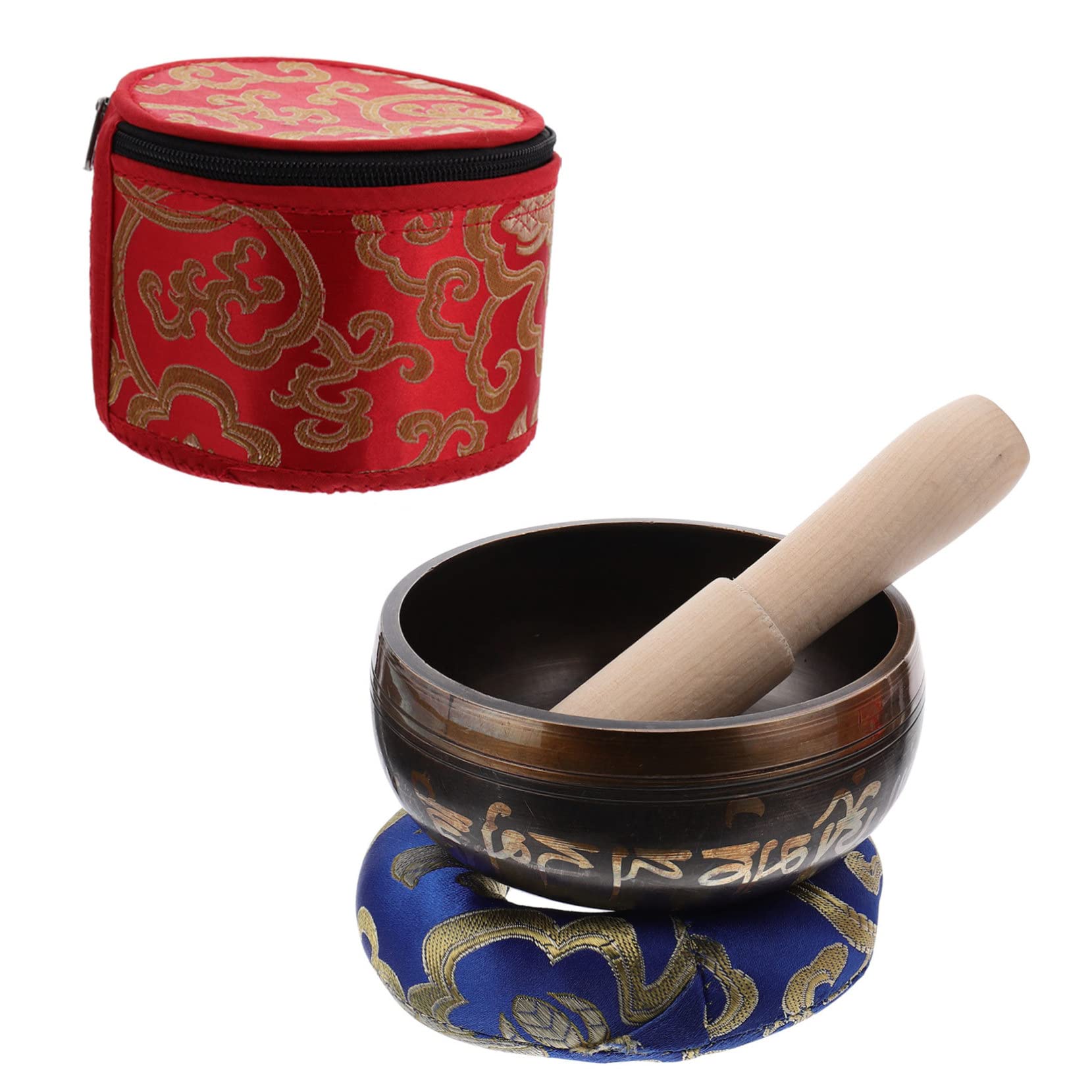 Kit de Bol Tibétain Sonore Fait Main 1 Set avec Maillet