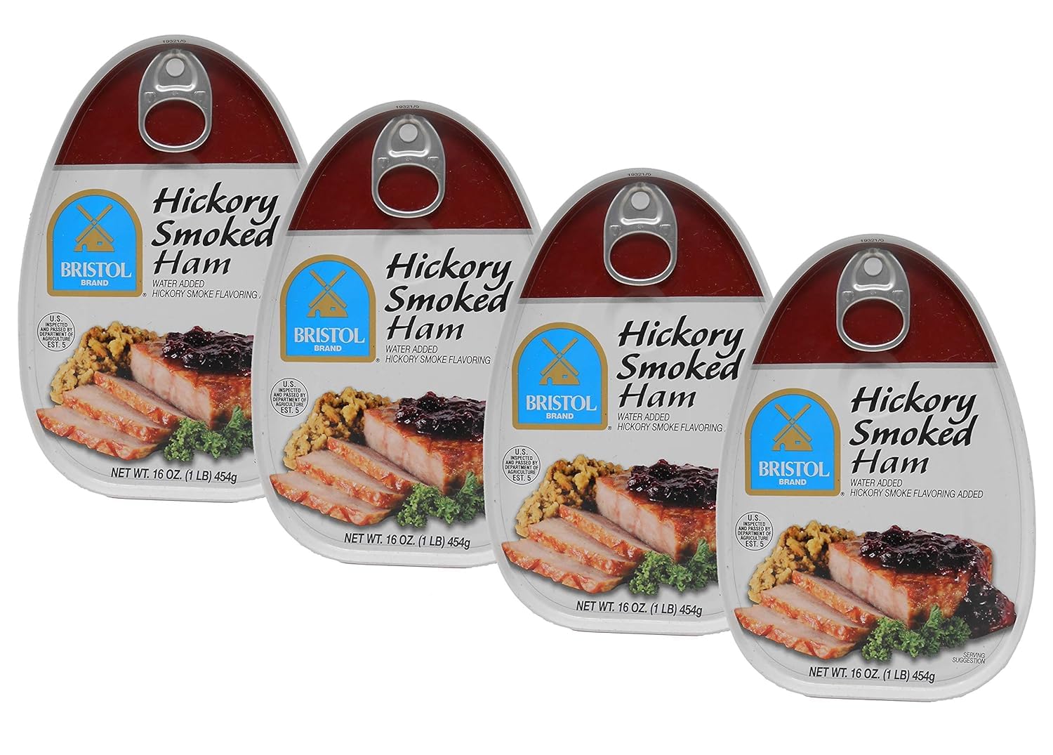 Bristol Hickory Smoked Cooked, Canned Ham - 16oz (Pack of 1)
