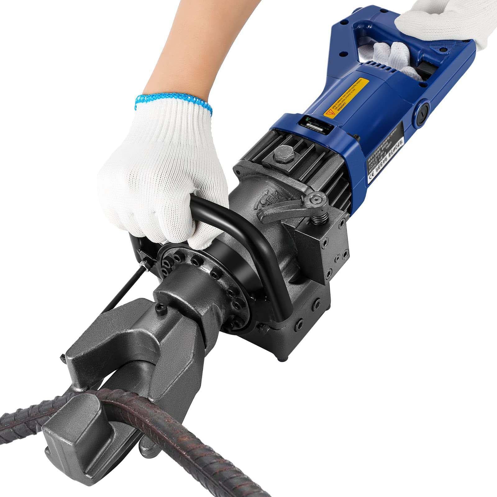 Hydrauliczna giętarka do prętów zbrojeniowych o mocy 900 W, pręty zbrojeniowe o średnicy 5–16 mm w zakresie 5 s Kąt gięcia 0°–130° ze śrubą pozycjonującą do płaskowników ze stali okrągłej