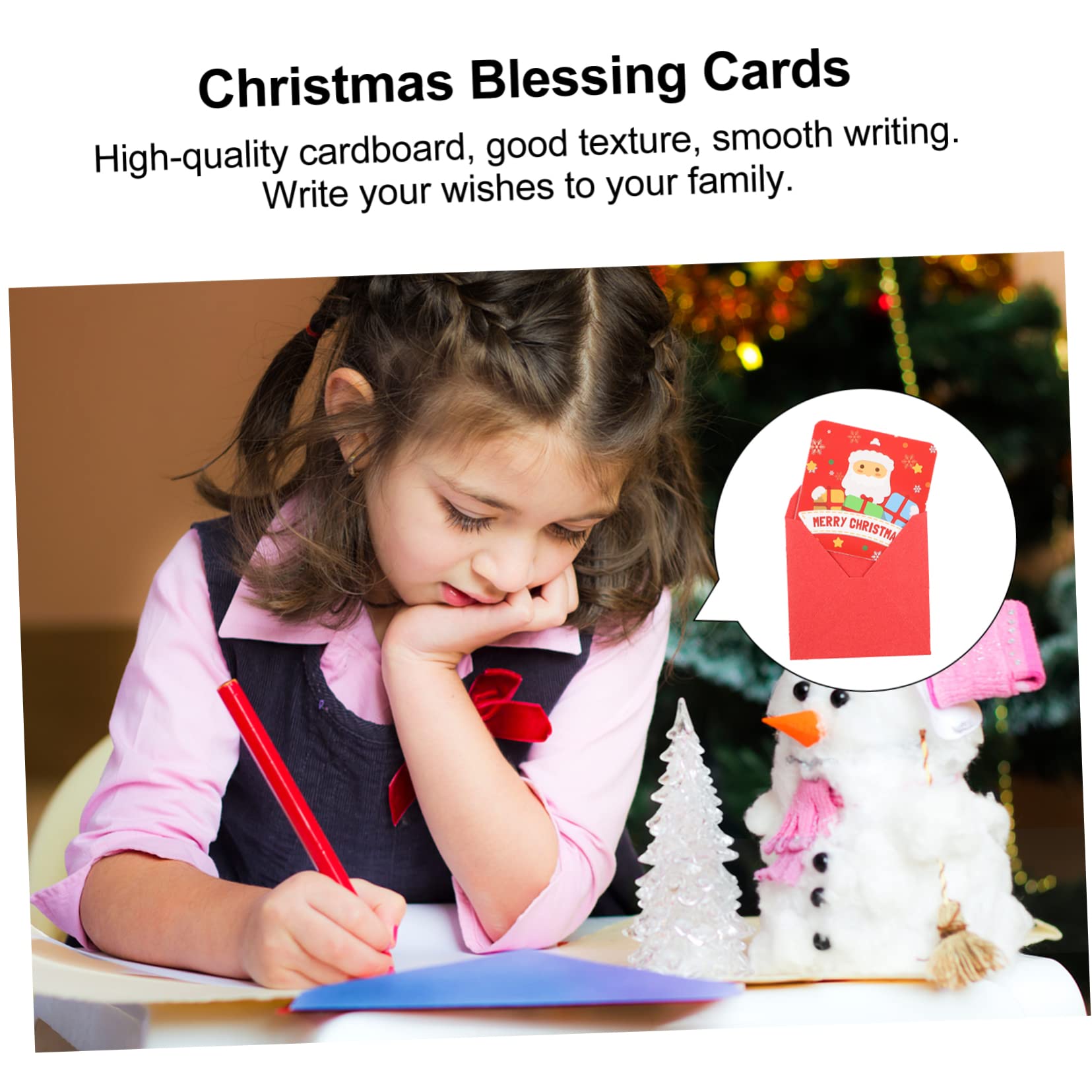 6 Set Di Biglietti Di Auguri Natalizi in Grandi Quantità 50 Biglietti Carta Speciale Design Di Babbo Natale Albero Di Biglietti Di Auguri Festivi Per Il Anno