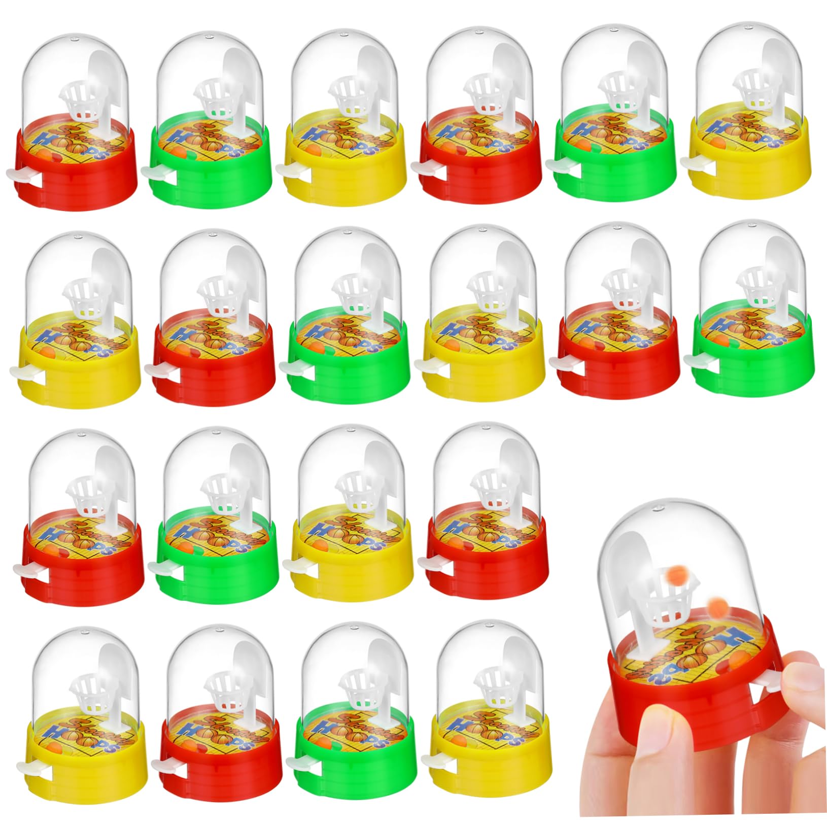 Sosoport Finger Basketball Game Indoor 20pcs Fingertip Shooting Machine Educational Toy for Boys and Girls' Hand-Eye Coordination Random Color