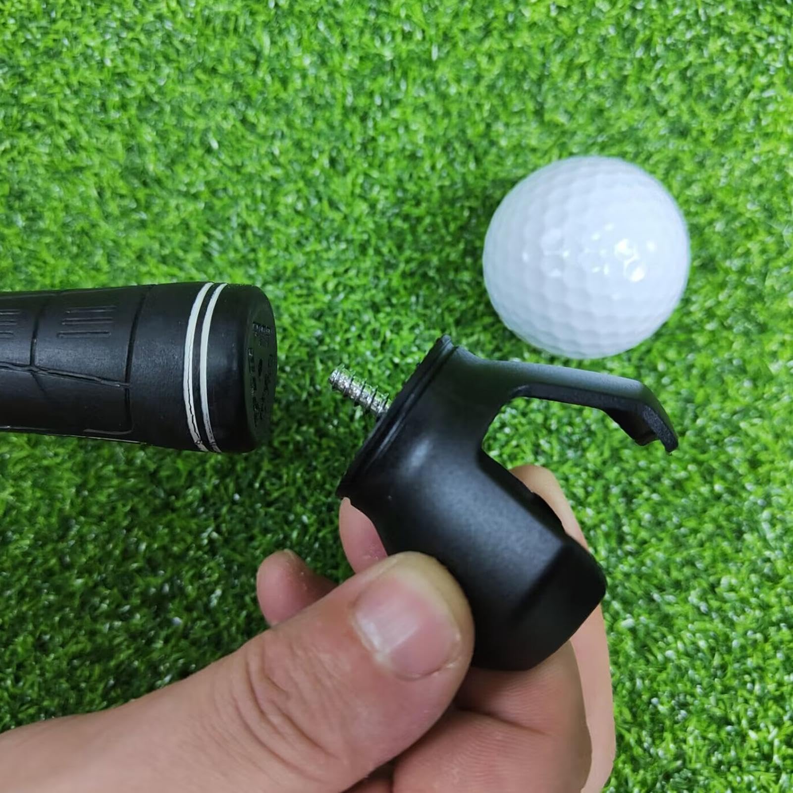 Recuperador de pelotas de golf montado en putter, agarrador de recogida, accesorio de garra