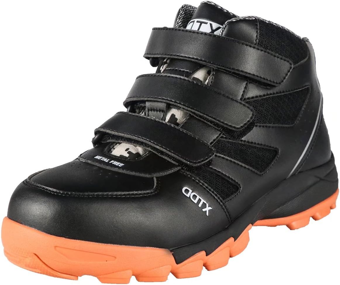 Men's Safety Boots Composite Toe Cap Lightweight Wide Fit Work Shoes Non-Metal Midsole Safety Shoes EN ISO 20345 Size 2.5-12UK