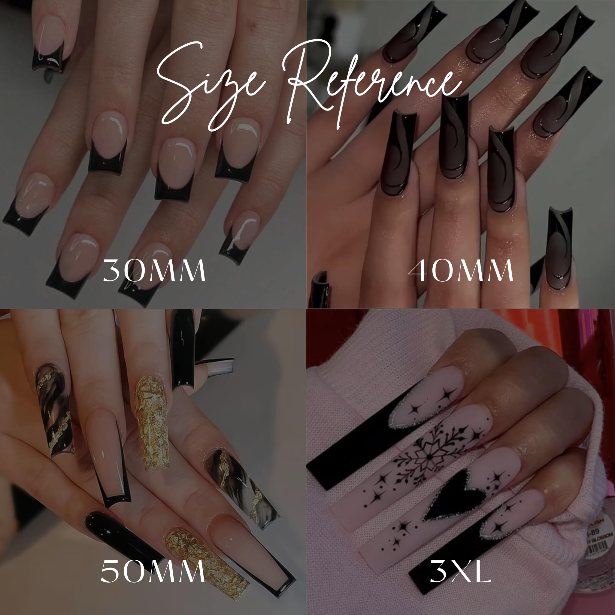 Halloween Nail Art Stickers Horror Villain Michael Slasher Laurie Black Water Transfer Nail Wraps for Acrylic Gel X Press On Nail Extensions (40MM Medium)