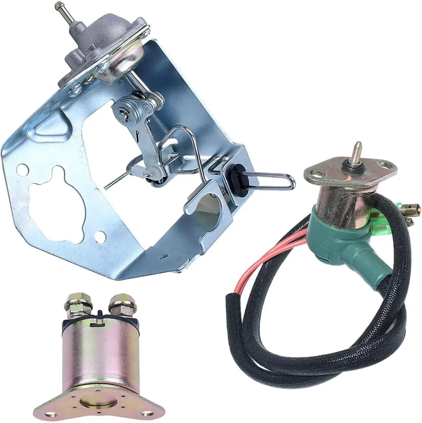 Carburetor Choke Valve Damper Bracket Starter Relay Solenoid Kit Fit for Hd GX390 13HP GX 390 188F Engine Motor Part