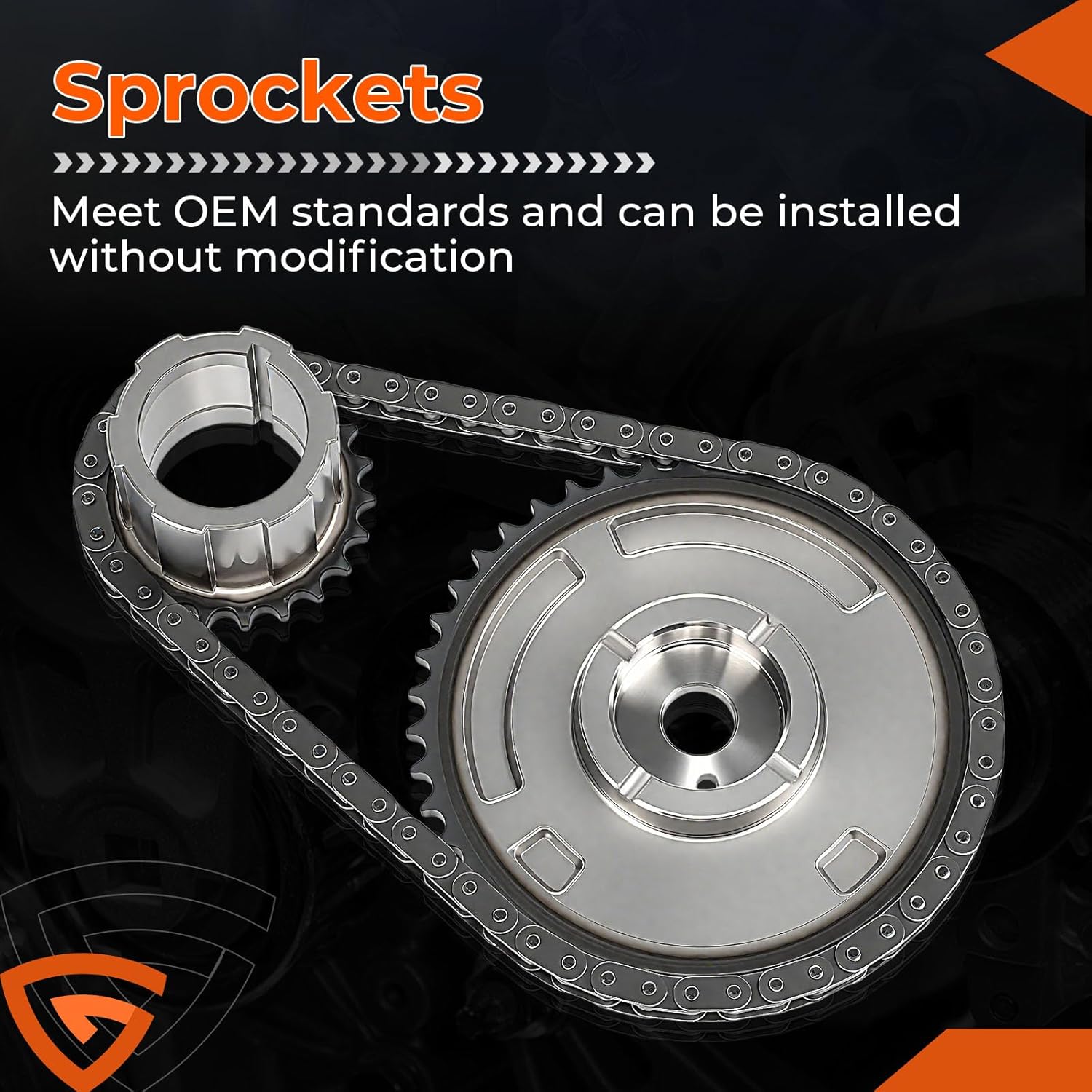 M295HV High Volume LS Oil Pump Timing Chain Kit with Gasket 5.3 6.0, Fit For Chevy Silverado Tahoe Avalanche Suburban, Fit For GMC Sierra Yukon, Fit For Cadillac, 4.8L 5.3L 6.0L 6.2L Pump Chain