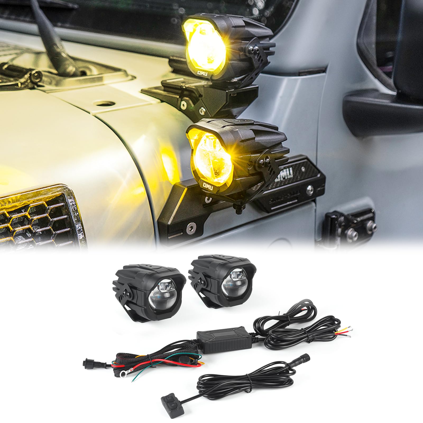 Amazon.com: OMU Genesis Series Aluminum High Low Beam Switchable A