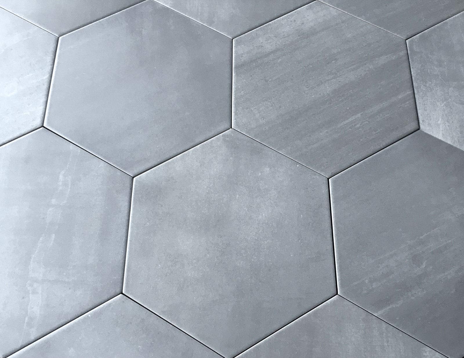 10.2 x11.4 Mama Mia Gray Hexagon Gris Porcelain Tile Floor