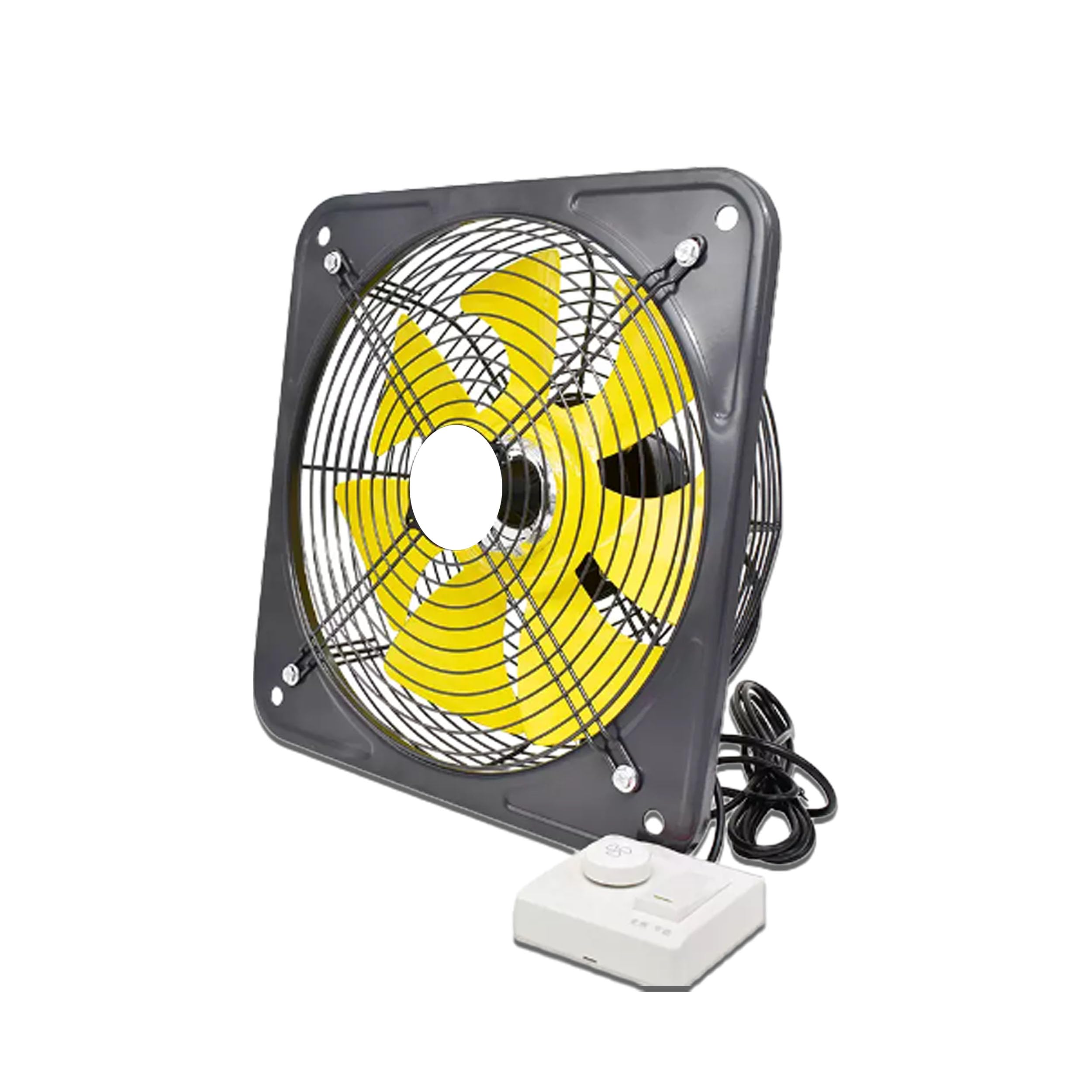 HAVAI BLDC Exhaust Fan | Power : 10W - 120W | Speed: 450-2800 RPM | Air Volume: 200-3600 M?/H | 1-Year Warranty | Stepless Speed Control | Metal Frame Included | Soundless (12-Inch Blade),Yellow-image-38