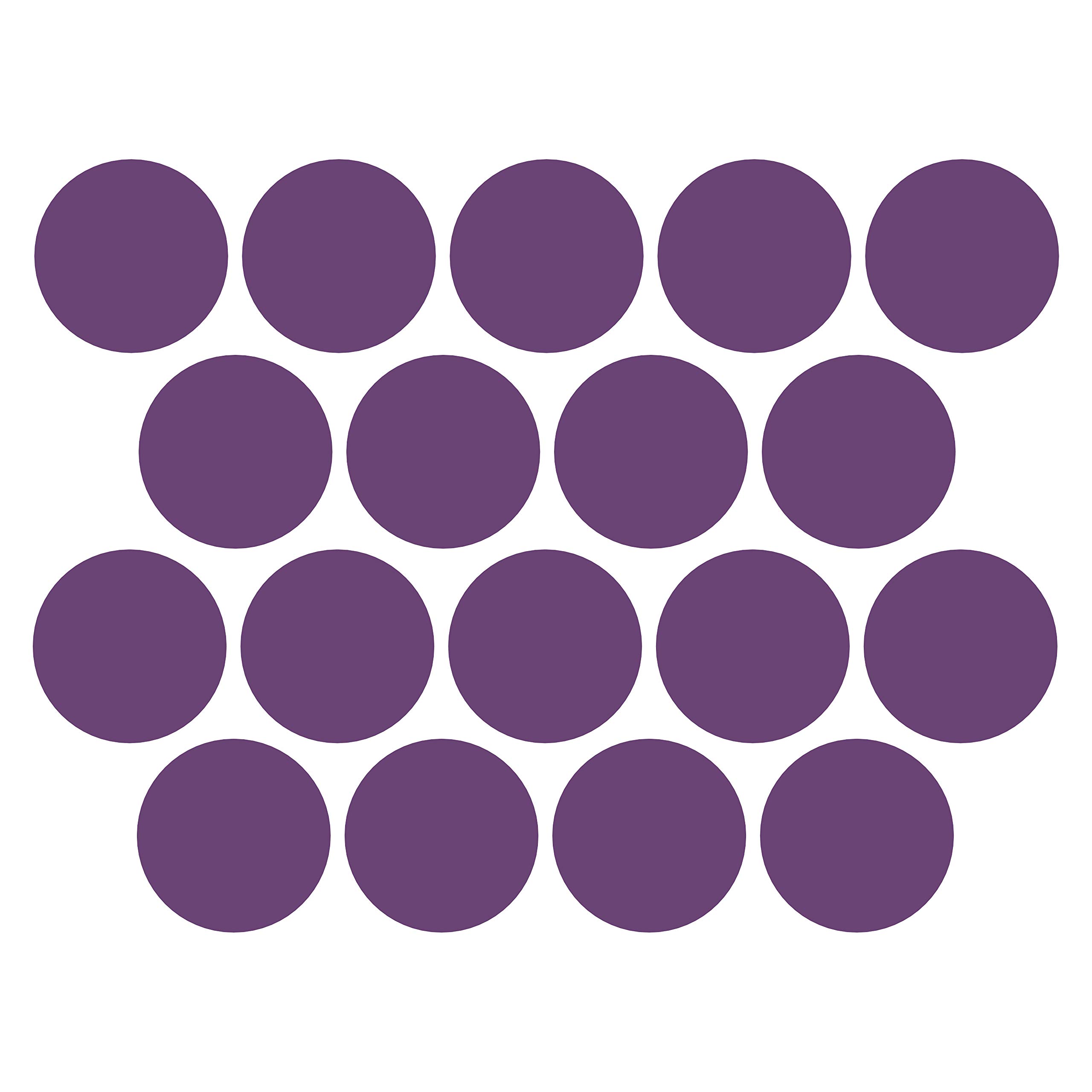 Stickers de sol violets amovibles 3.5" Litemark repositionnables
