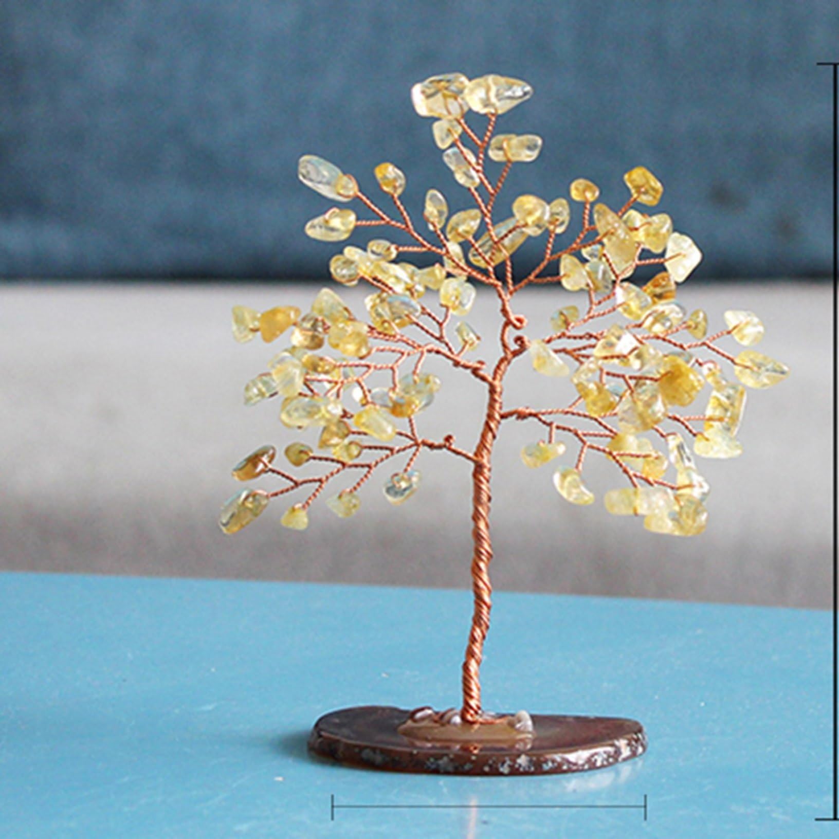 インテリア風水置物☆招財樹☆金運UP☆ツリー☆アメジスト☆さざれ石