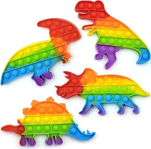 Miniatura 9 de Conjunto de juguetes sensoriales para ansiedad de dinosaurio, juguete sensorial para apretar, herramienta para aliviar el estrés para niños y