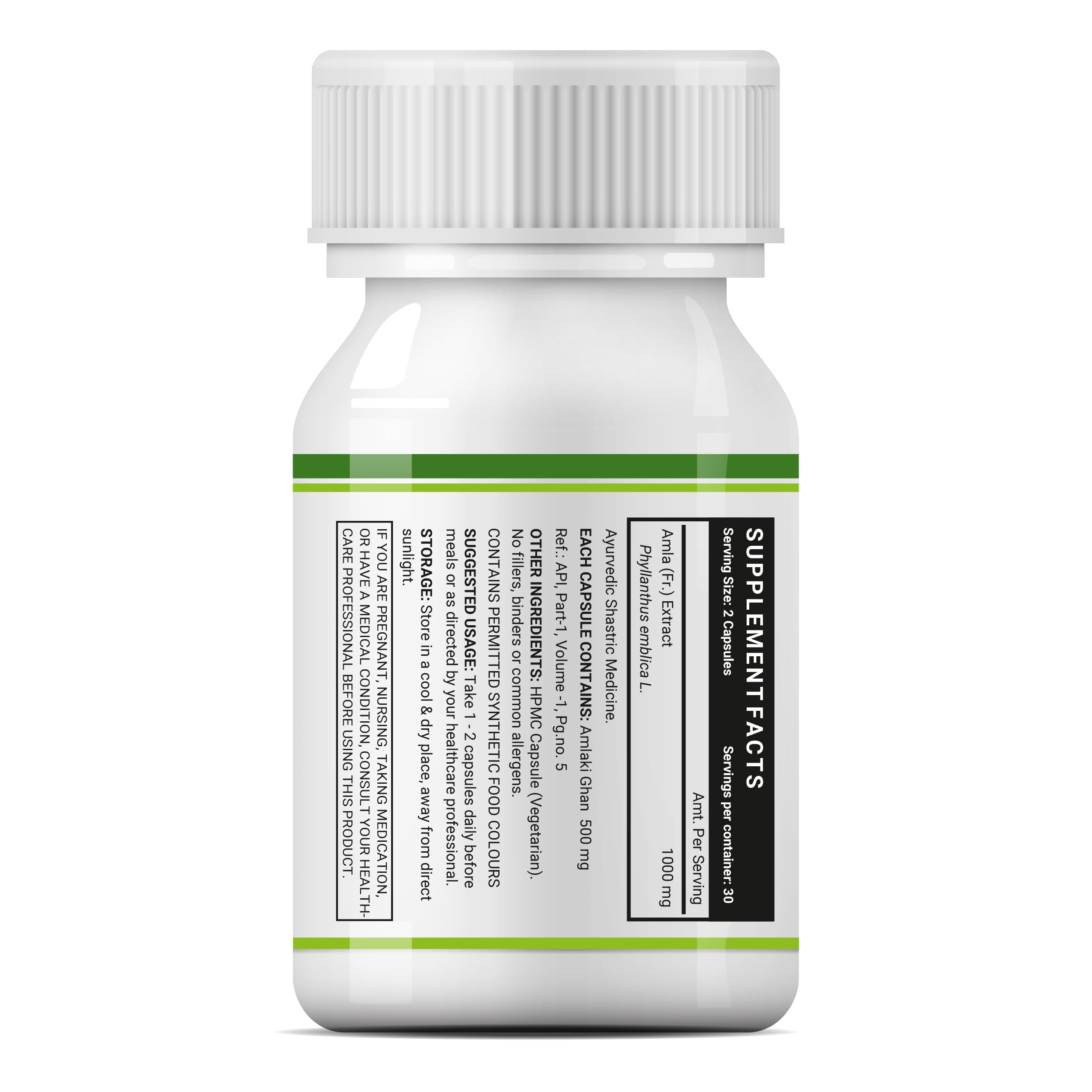 INLIFE Natural Vitamin C Amla Extract Supplement | Immunity, Overall Wellness for Men and Women - 60 Vegetarian Capsules (Pack of 1, 60) - Image 3 thumbnail
