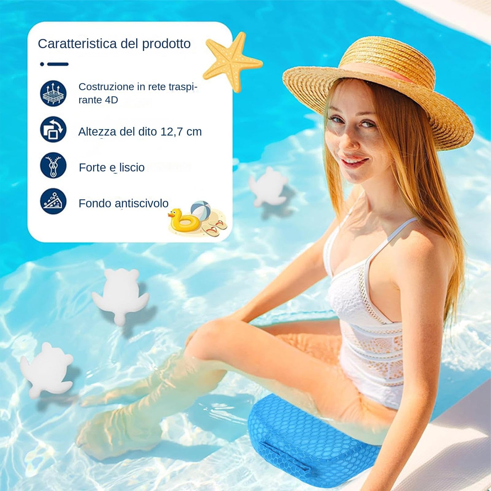 Sedile Per Vasca Idromassaggio Adulti Asciugatura Rapida, Affondamento | Sedile Rialzato per Vasca Idromassaggio per Adulti Donne Incinte, Piscina, Bagno, Ammollo, Giar