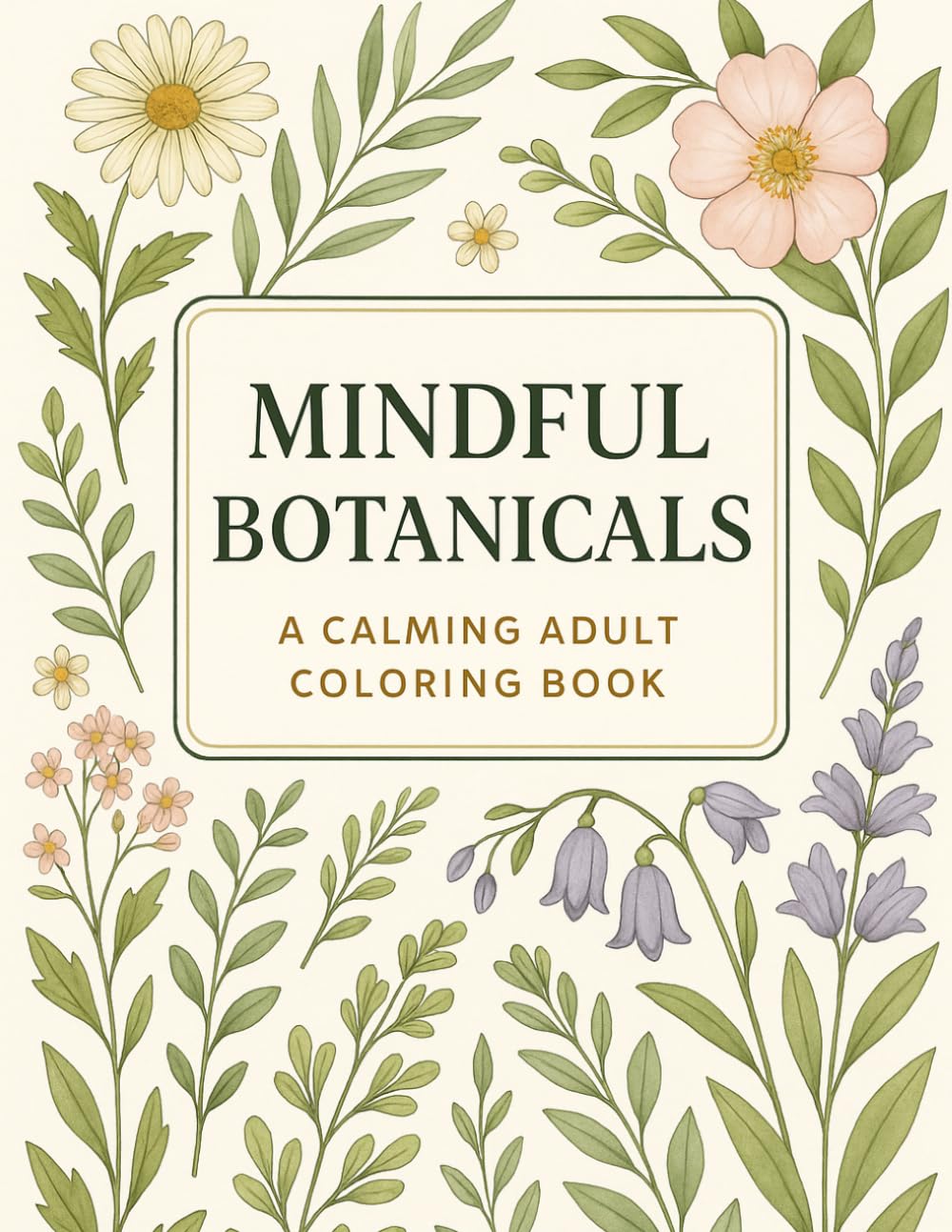 Mindful Botanicals Coloring Book for Adults: Relaxing Floral Designs for Stress Relief, Mindfulness and Creative Relaxation: Beautiful Botanical ... Patterns for Calm and Creativity