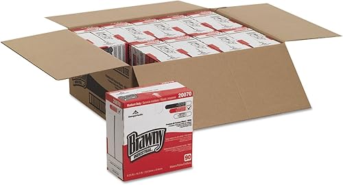 Miniatura 4 de Toallitas de alta calidad de servicio medio, 9 1/4 x 16 3/8, blancas, 90 toallitas/caja, 10 cajas/cartón