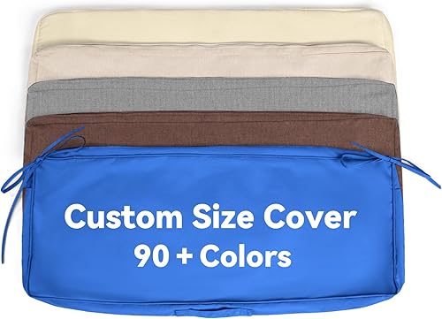 ROFIELTY Fundas de cojín para banco, para fundas de cojín de banco de interiorexterior, las fundas de cojín de ventana se pueden reemplazar (tamaño