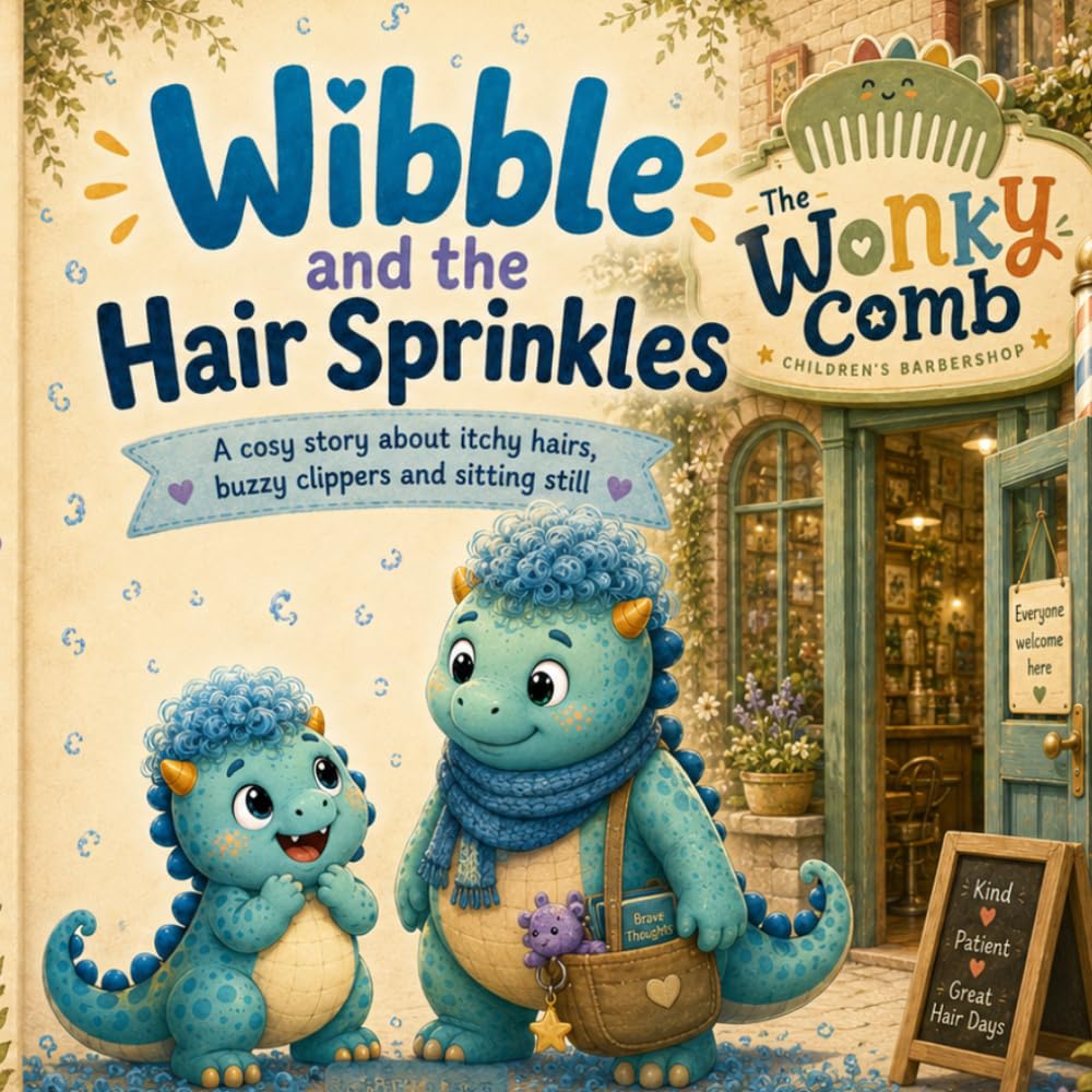 Wibble and the Hair Sprinkles: A cosy story about itchy hairs, buzzy clippers and sitting still (The Wonky Comb Adventures)