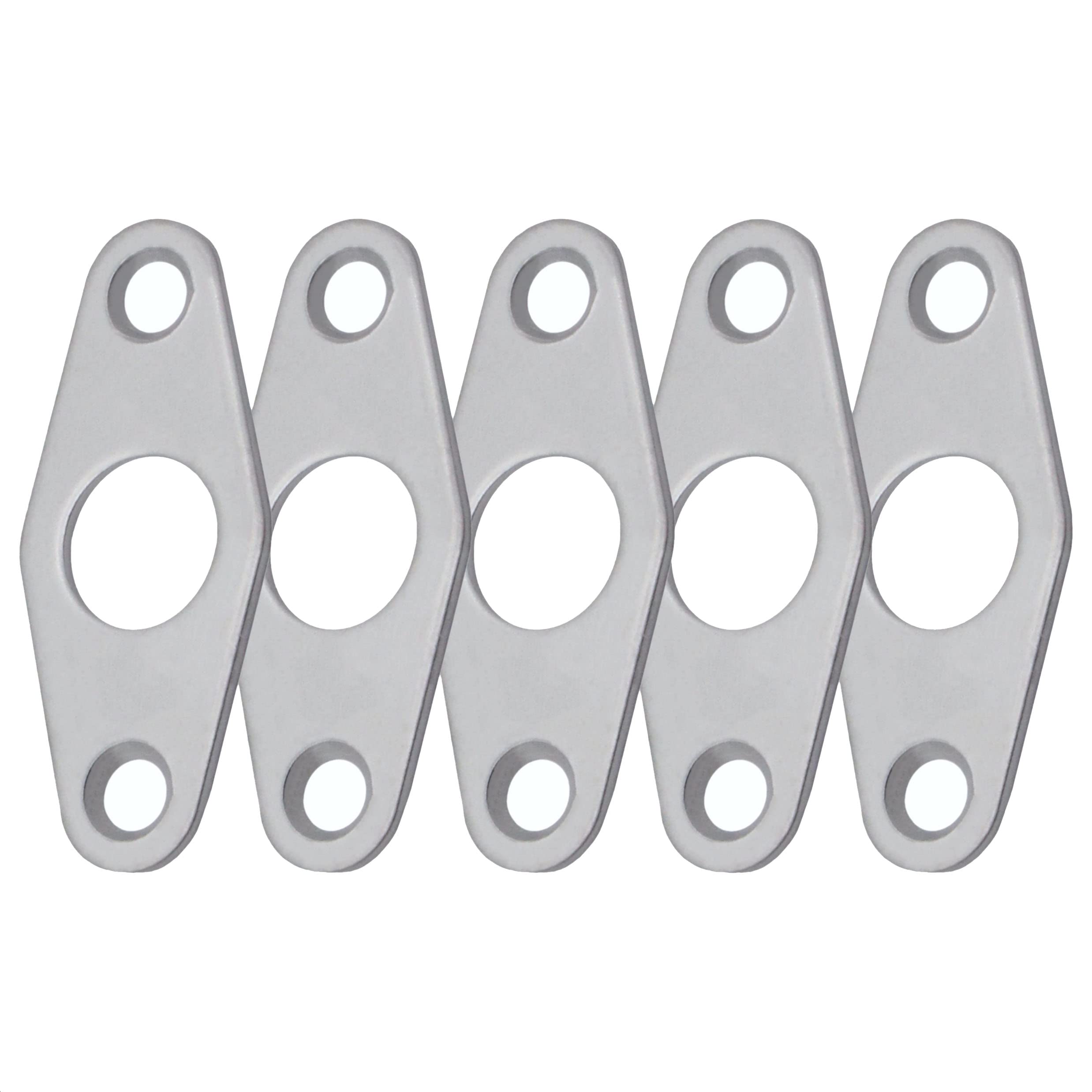 Eai Satin Chrome Traditional Key Hole Escutcheon For Mortice Budget Lock | | Pack Of 5