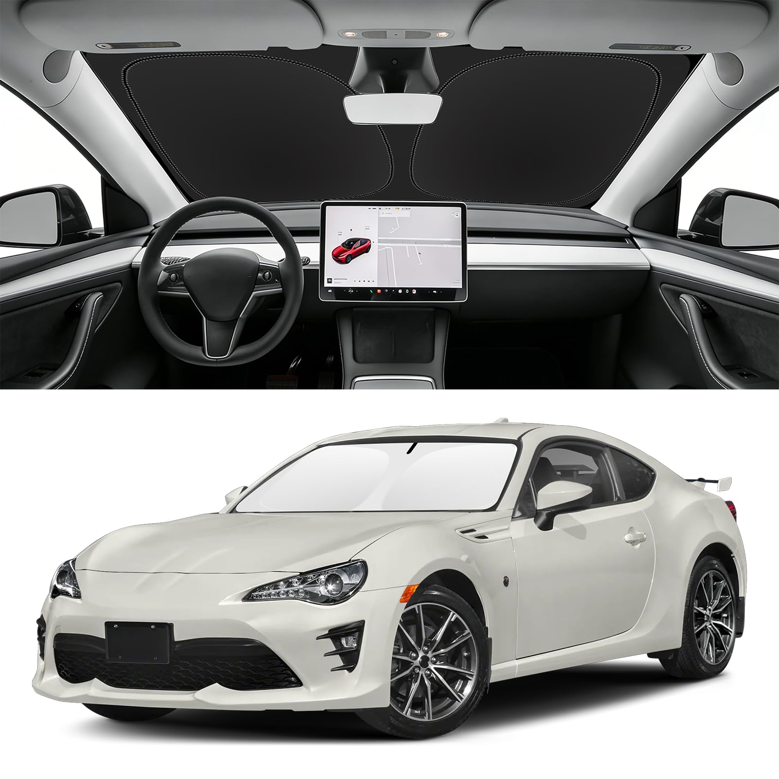 Custom Fit Windshield Sun Shade for Toyota GR86 2022-2026