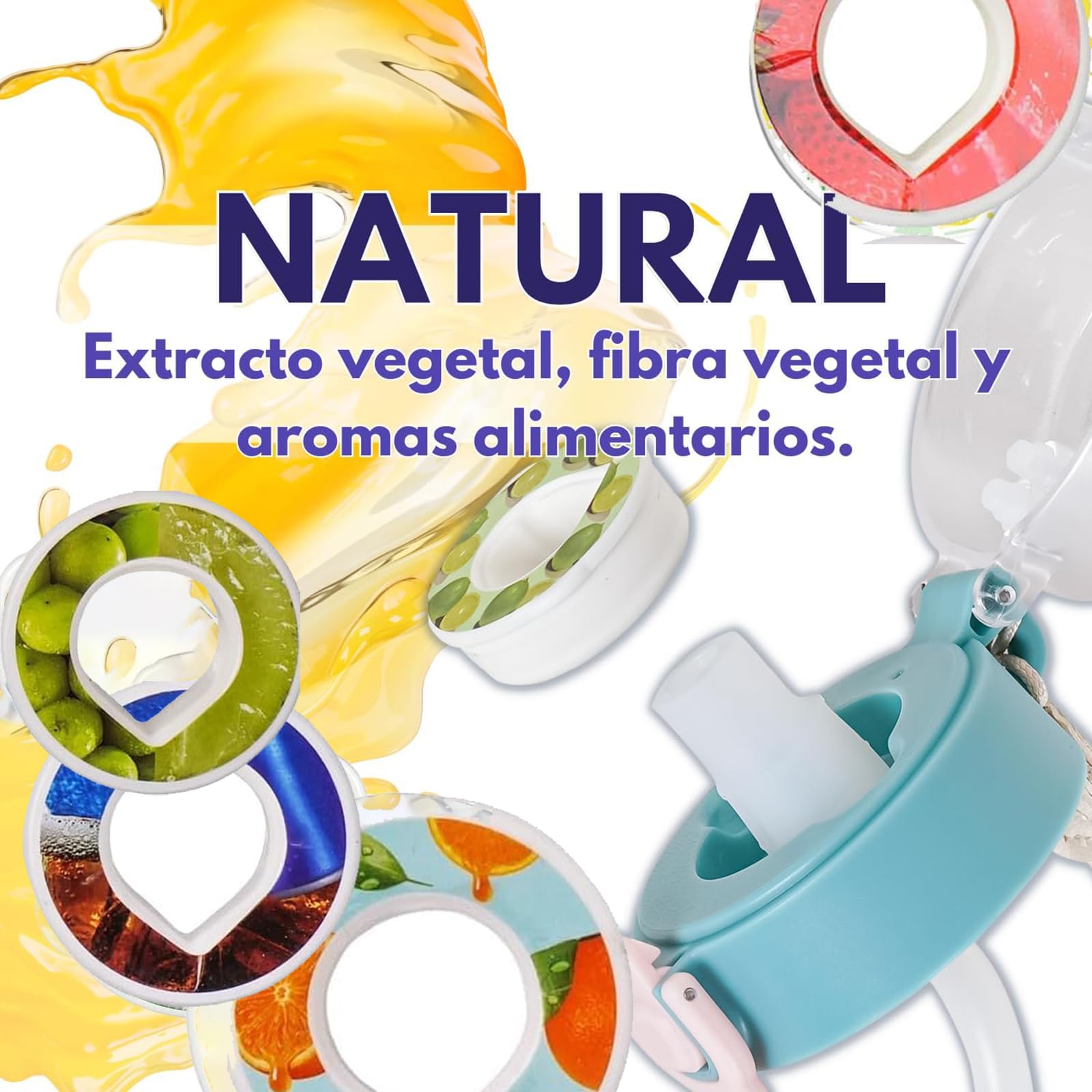 6 PCS Air Flavour Pods per bottiglie Air, disponibili in diversi gusti, adatte alle nuove bottiglie d'acqua aromatizzate