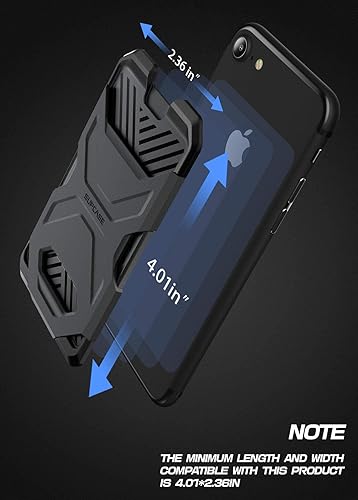 Miniatura 4 de SUPCASE Billetera adhesiva delgada, (2 unidades) ultra fina de silicona para tarjetas de crédito, compatible con la mayoría de teléfonos