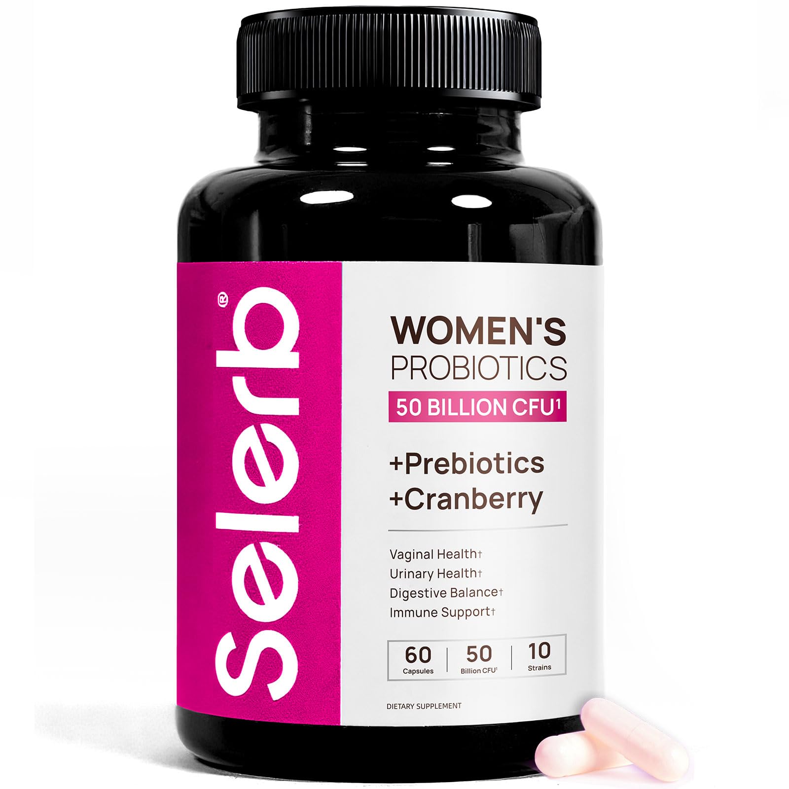 Selerb NAD+ Supplement for Women - NMN Alternative with β-NAD+, Trans-Resveratrol, CoQ10, D-Ribose - Promotes Cellular Renewal, Energy, and Radiant Skin Health (60 Capsules, Womens Probiotic) Womens Probiotic 60 Count (Pack of 1)