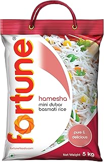 Hamesha Mini Dubar Basmati Rice, 5 Kg | Fluffy & Non-Sticky | Ideal for Daily Cooking