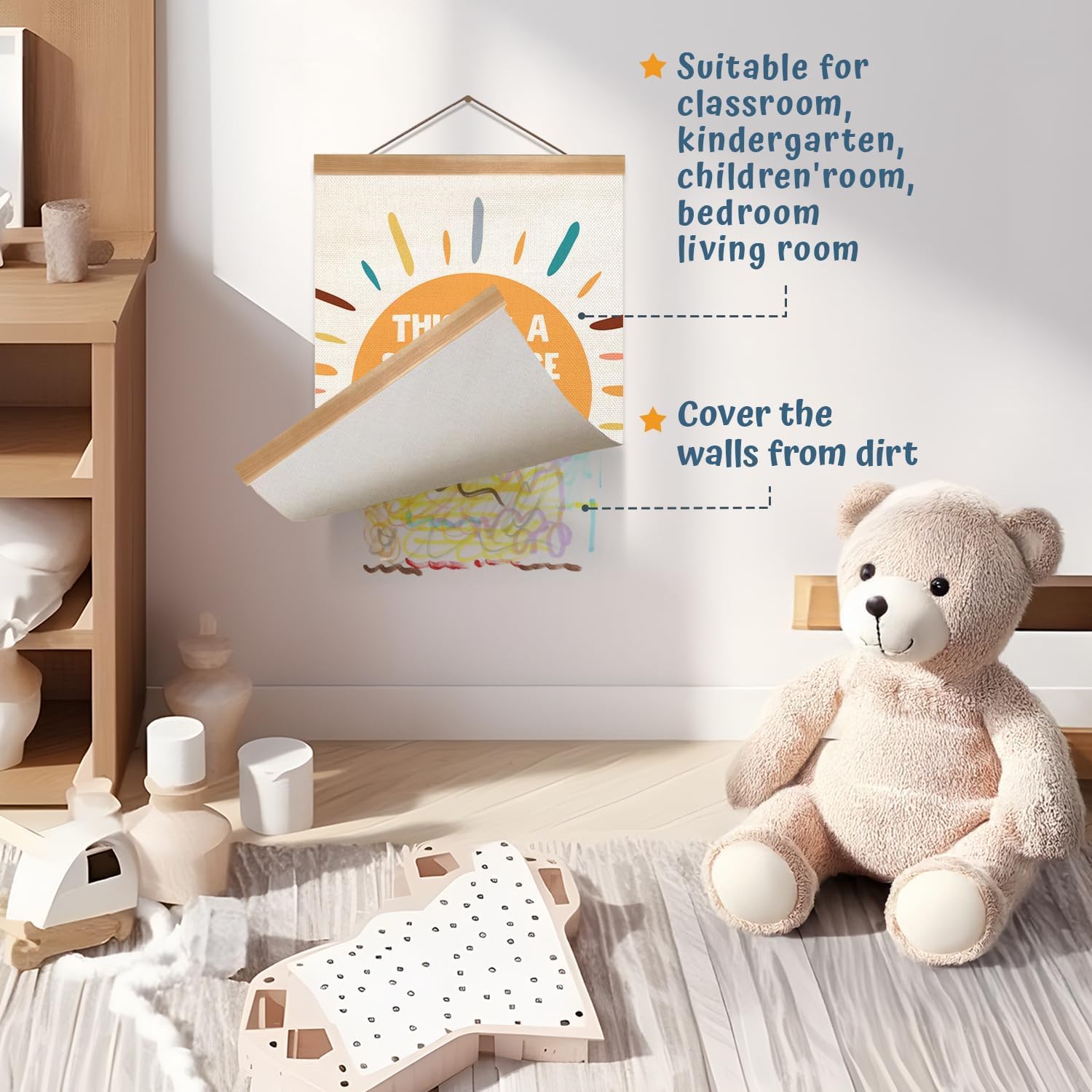 ZTGDA Mental Health Posters, This Is a Safe Space, Boho Classroom Decor, Therapy Office Counseling Office Must Haves, School Counselor Supplies, Calm Down Corner Wall Art Decor (WHO YOU ARE)