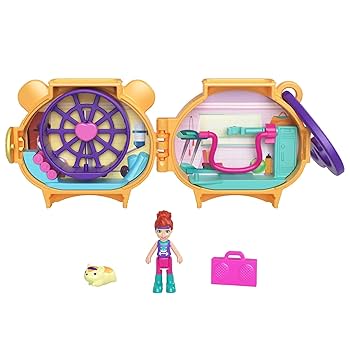 Polly Pocket Pet Connects - HHW29 - Chomik Micro Playset