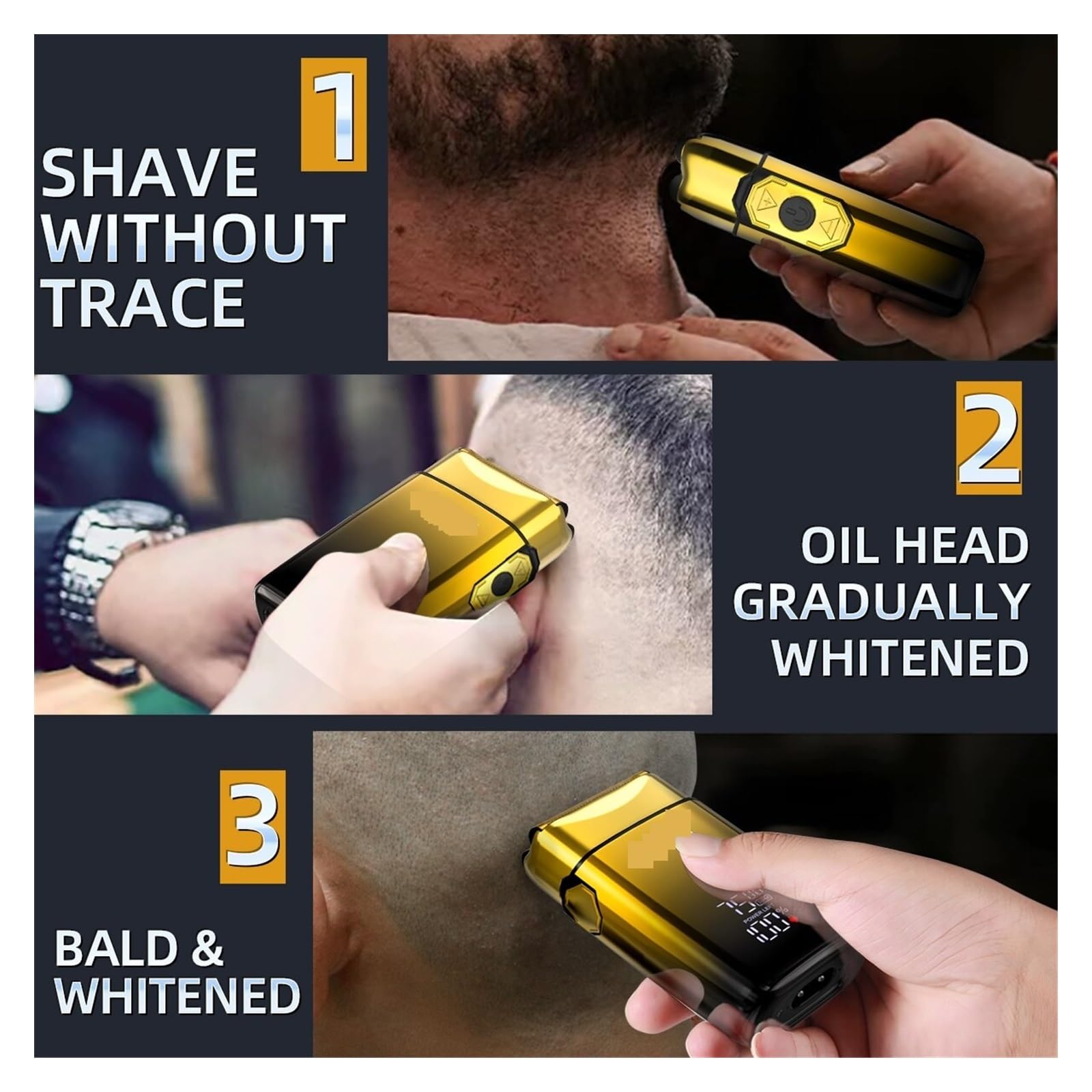 Rasierer Trimmer 2-in-1 Haarschneider & Herren-Folienrasierer Elektrischer Rasierer Barber Haarschnitt-Kit Herren Bartschneider