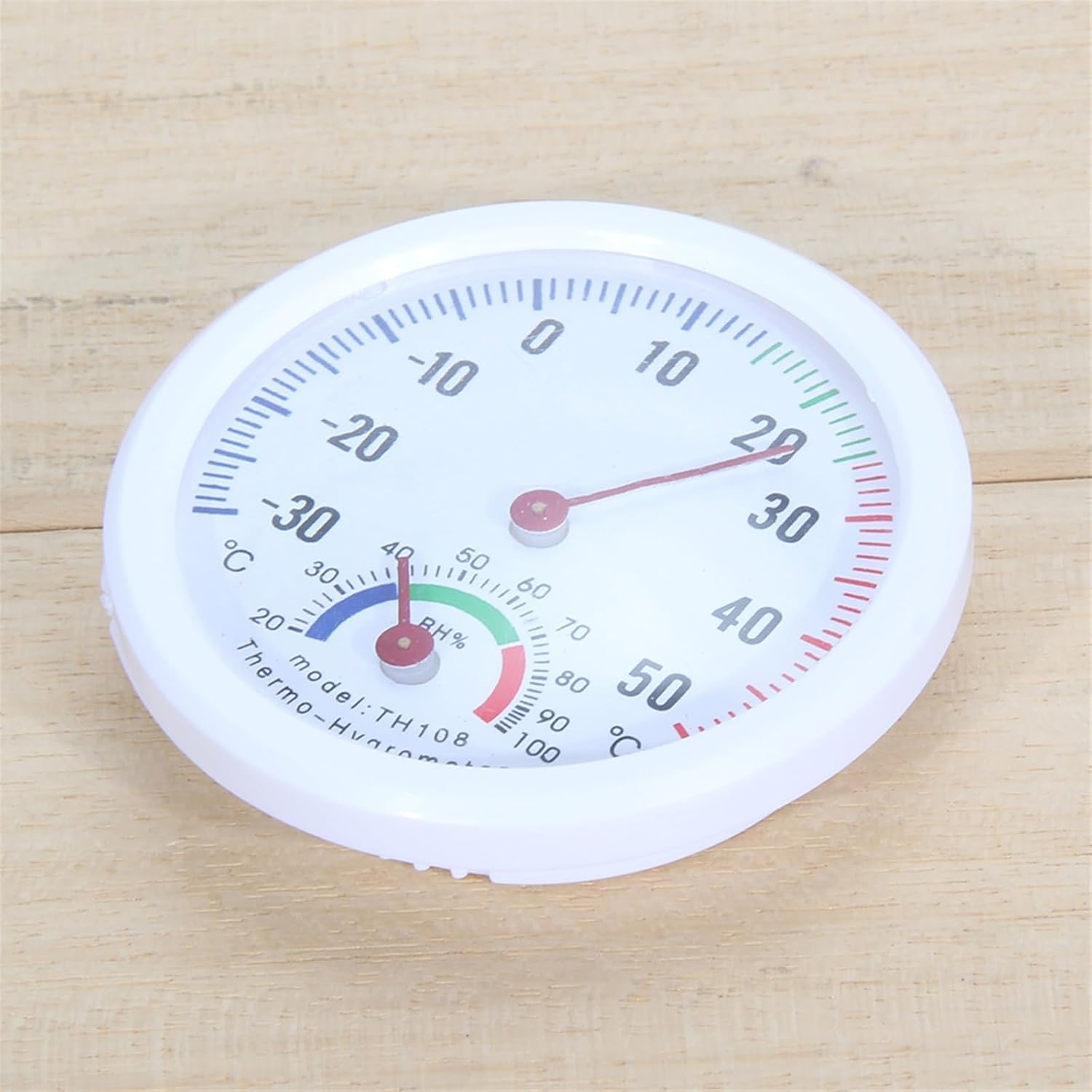 Strong Thermometer Mini Bell Shaped Analog Hygrometer Easy to Read Scale Thermometer -30-50 Celsius Degree for Gardens Terraces
