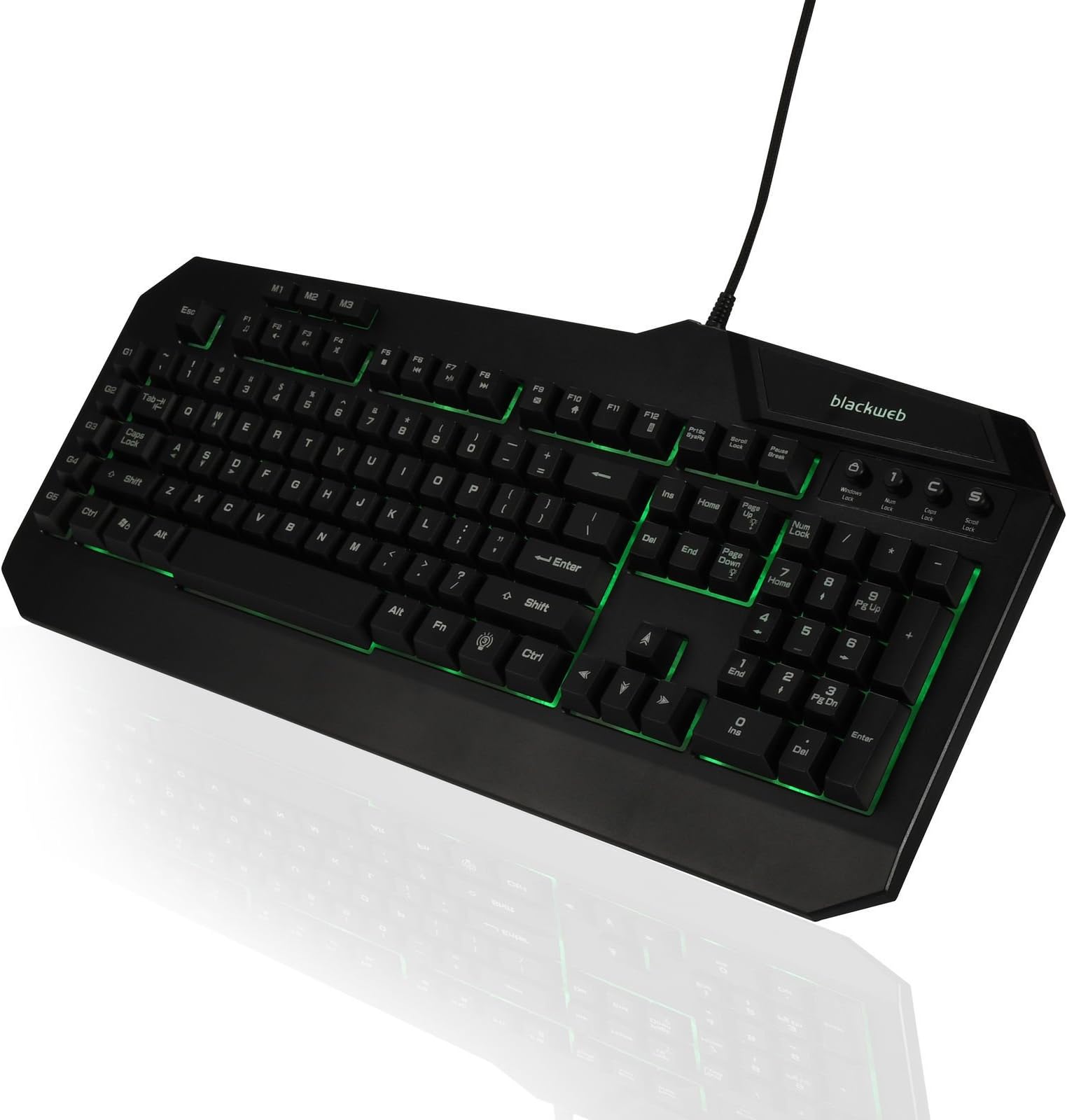 Blackweb BWA17HO004 Centaur Gaming Keyboard with Interchangeable Backlight