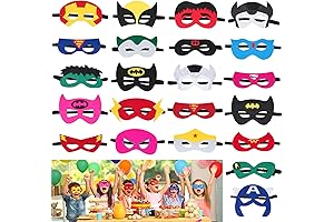 Superhero Masks Party Favors for Kids - Ultimate Party Supply for Unforgettable Superhero Birthday Extravaganzas