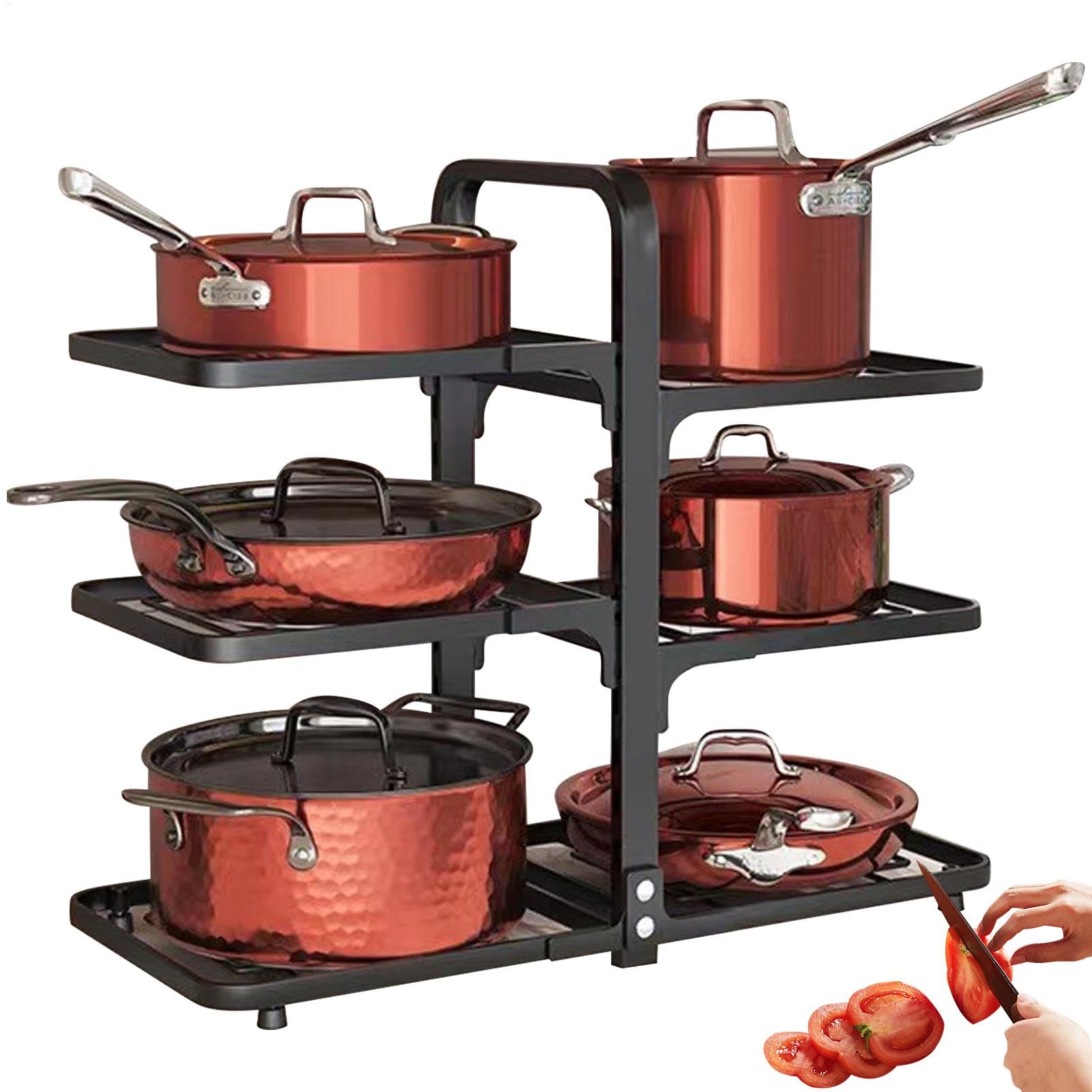 Organisateur de rangement sous meuble pour casseroles et poêles Étagère