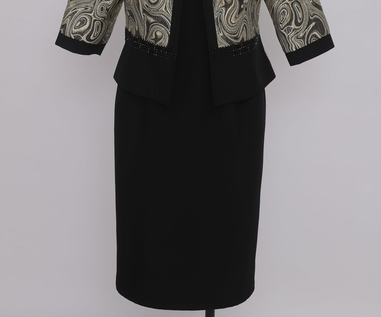 Women Church Suits Dresses Jacket for Women Geenlinm FASHlON 2 Piece Plus Size Elegance Church Outfits Jacquard