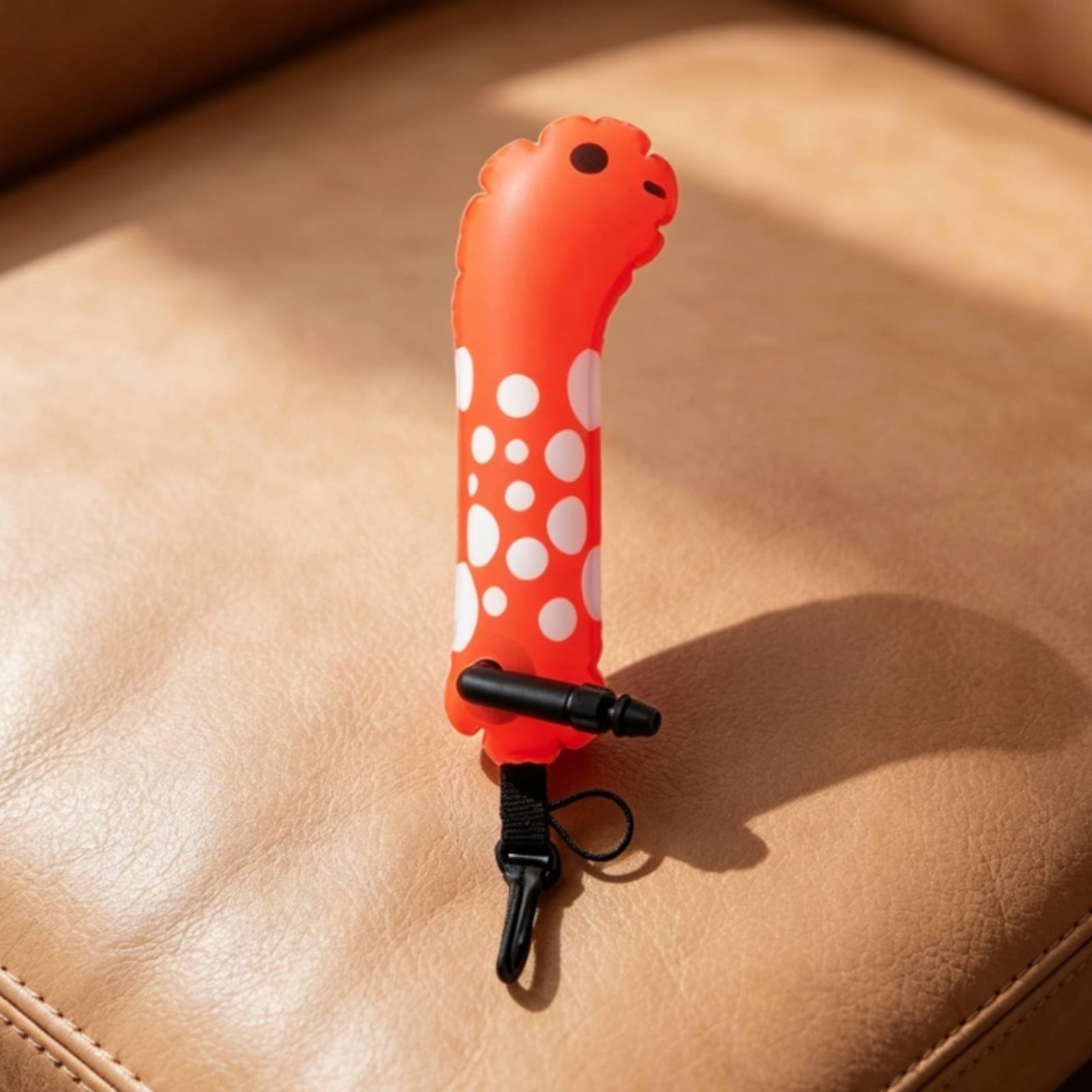 de Señalización de Buceo Juguete Inflable Auto Deslizante Juguete Acuático de Piscina Estructura Ligera Nylon y TPU para Práctica Adecuados para, Orange, Plain
