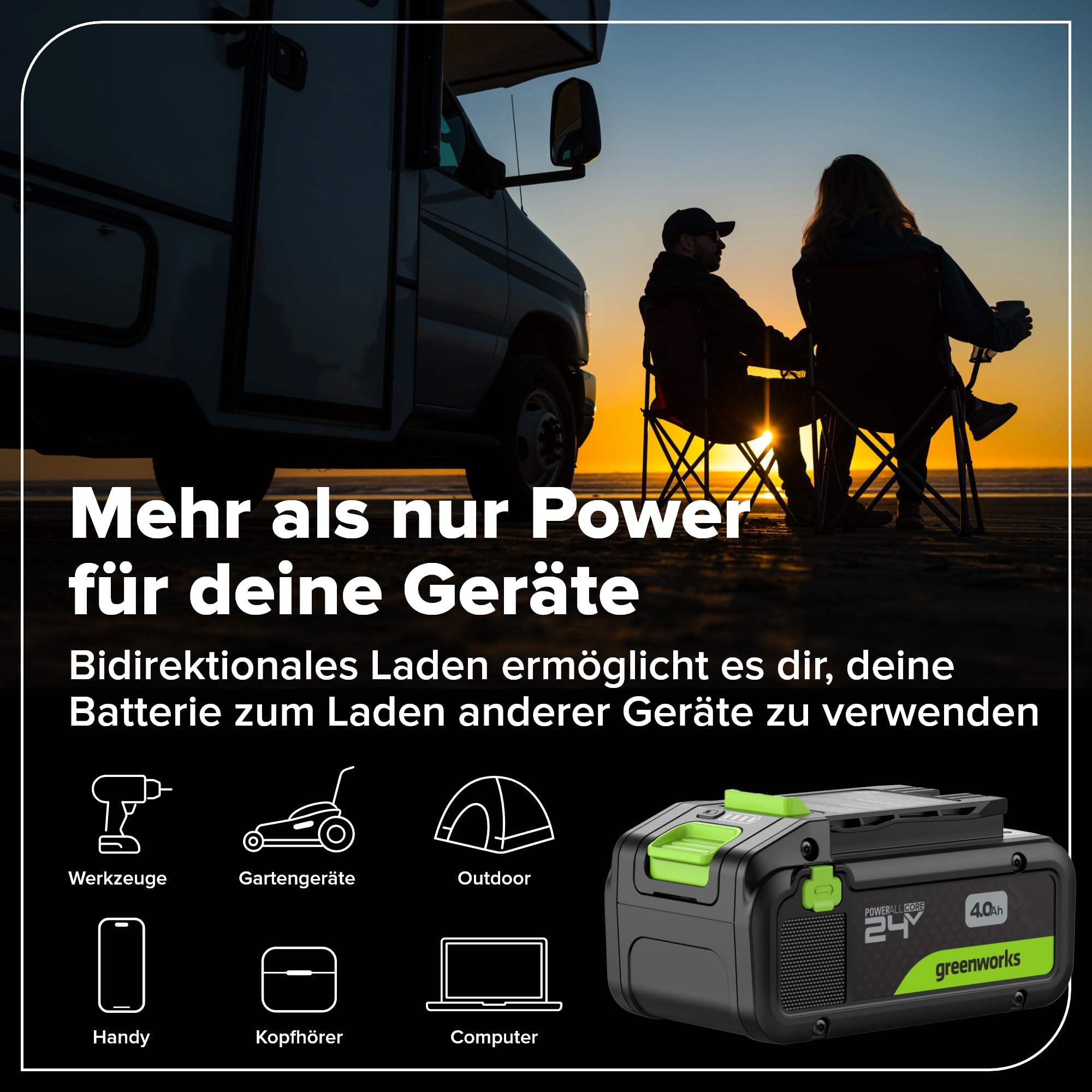 Greenworks 2 x 24 V (48 V) 30 cm bezszczotkowa łopata do śniegu ze światłem LED, kierunkowe sterowanie łopatkami, z (2) akumulatorami 4,0 Ah bez USB i szybką ładowarką 4 A z podwójnym portem