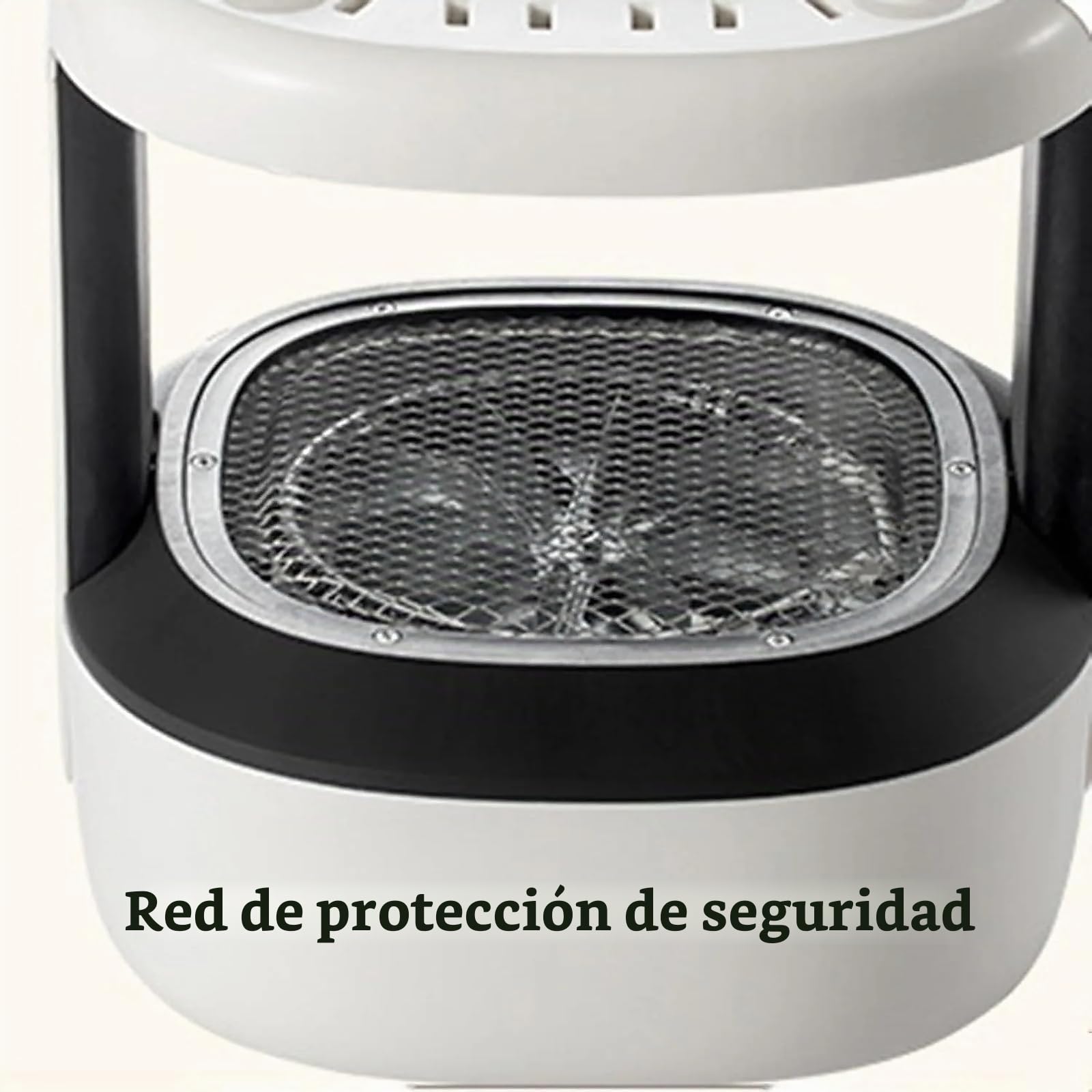 Freidora de aire 4,5 L con ventana de vidrio 360°, sin aceite, multifunción, control de temperatura, 1350 W, compacta para hogar o camping
