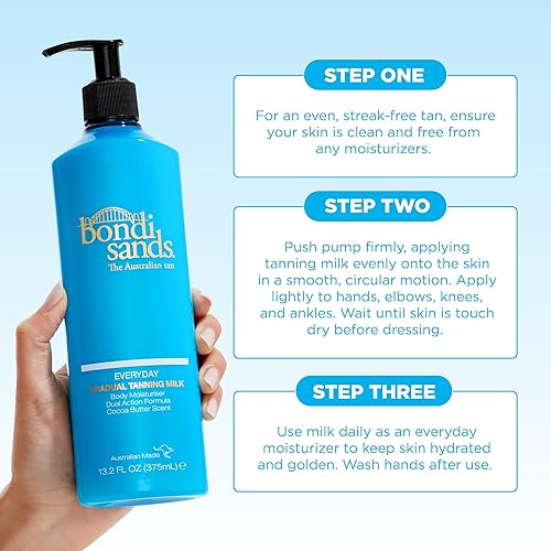 Miniatura 7 de Bondi Sands Leche bronceadora gradual diaria Hidratante corporal bronceador de larga duración enriquecido con aloe vera y vitamina E para una piel