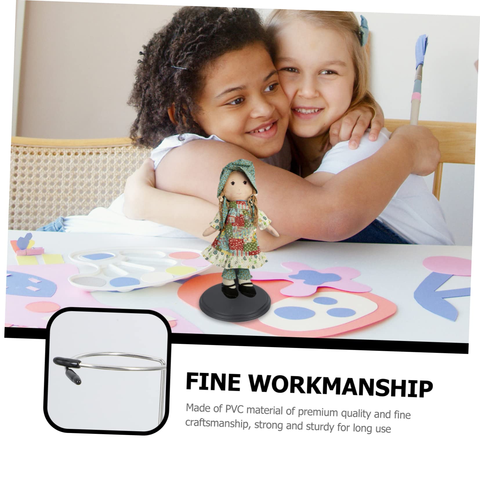 HONMEET 3sets Doll Bracket Strong Doll Supporting Rack for Display PVC Figures Stand 3pcs*3