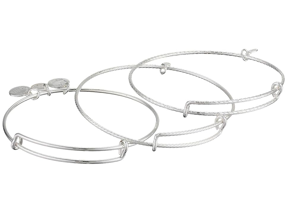 

Alex and Ani Expandable Wire Bangle Set (Silver) Bracelet