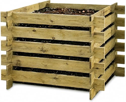 Composteur en bois 100 x 100 x 70 cm KDI