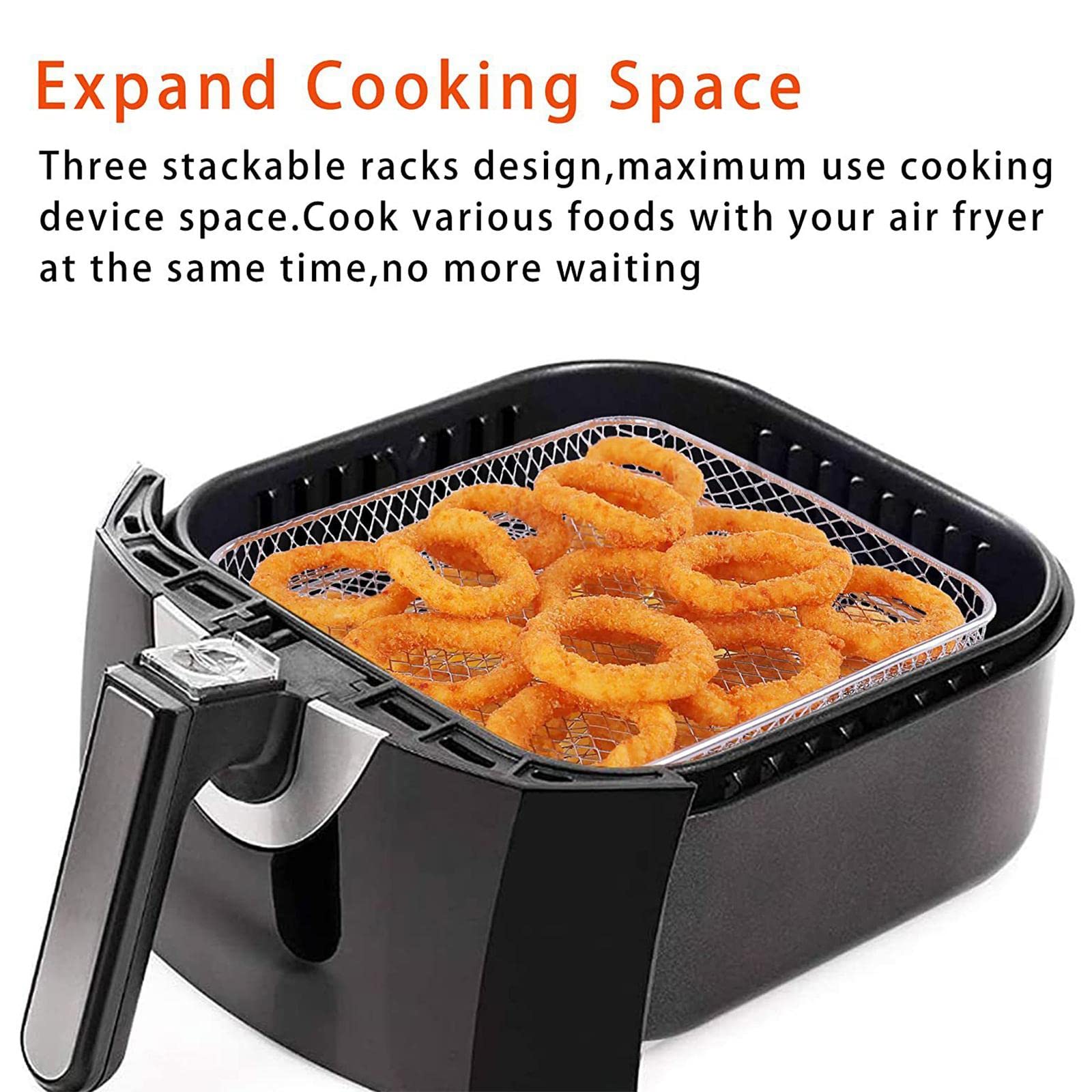 Air Fryer Papel Liner para Freidora de Aire Bandeja para Hornear Alimentos Portátil de Silicona Resistente Al Aceite Y Al Agua Adecuado para Verano