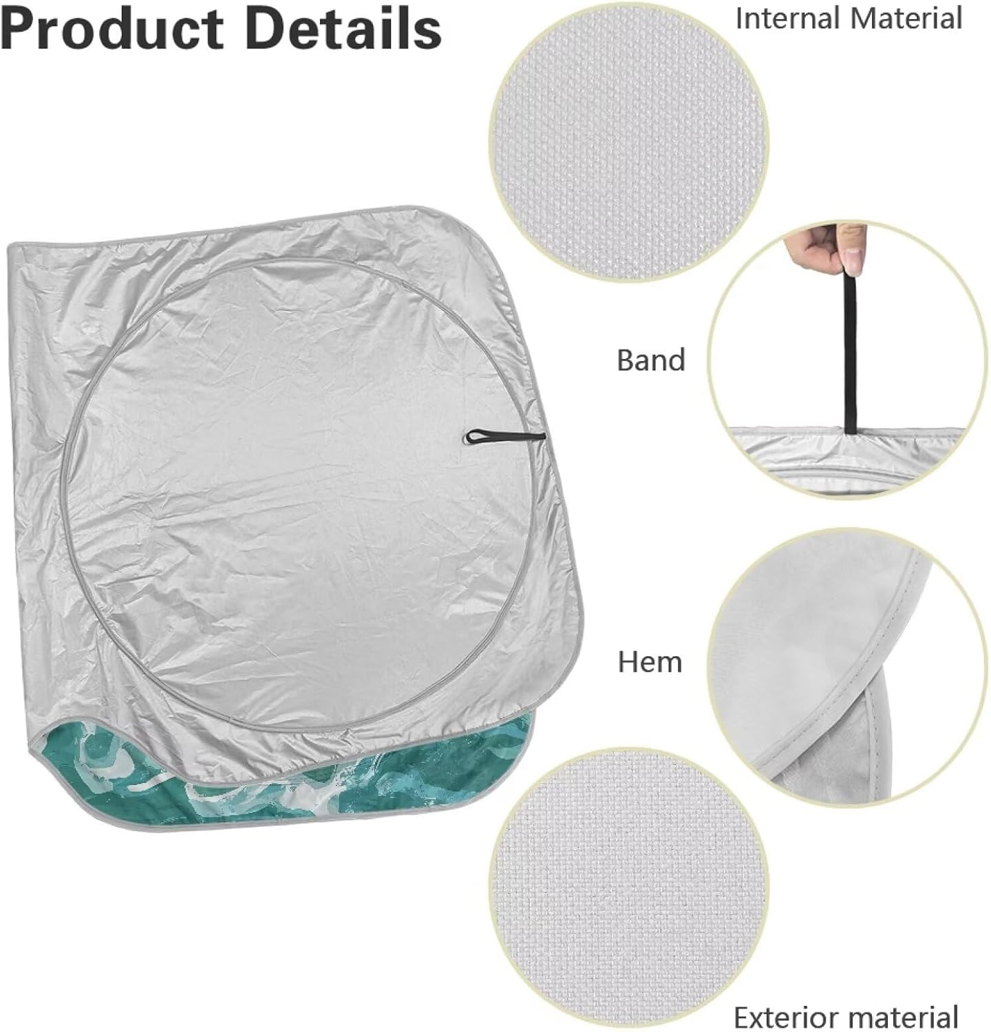 Tuoxiukan Sea Turtle Windshield Sun Shade Easy Fold Auto Sun Shade for Front Windshield Sun Protector Reflect Sun and Heat UV Rays Sun Visor Automotive Interior Sun Protection